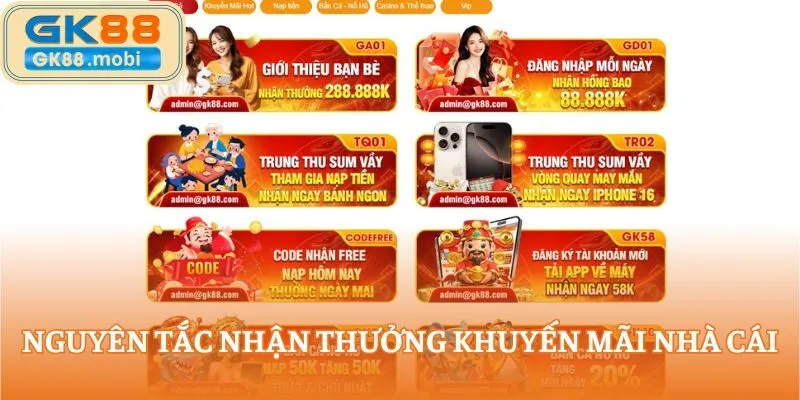 Nguyên tắc nhận thưởng khuyến mãi nhà cái